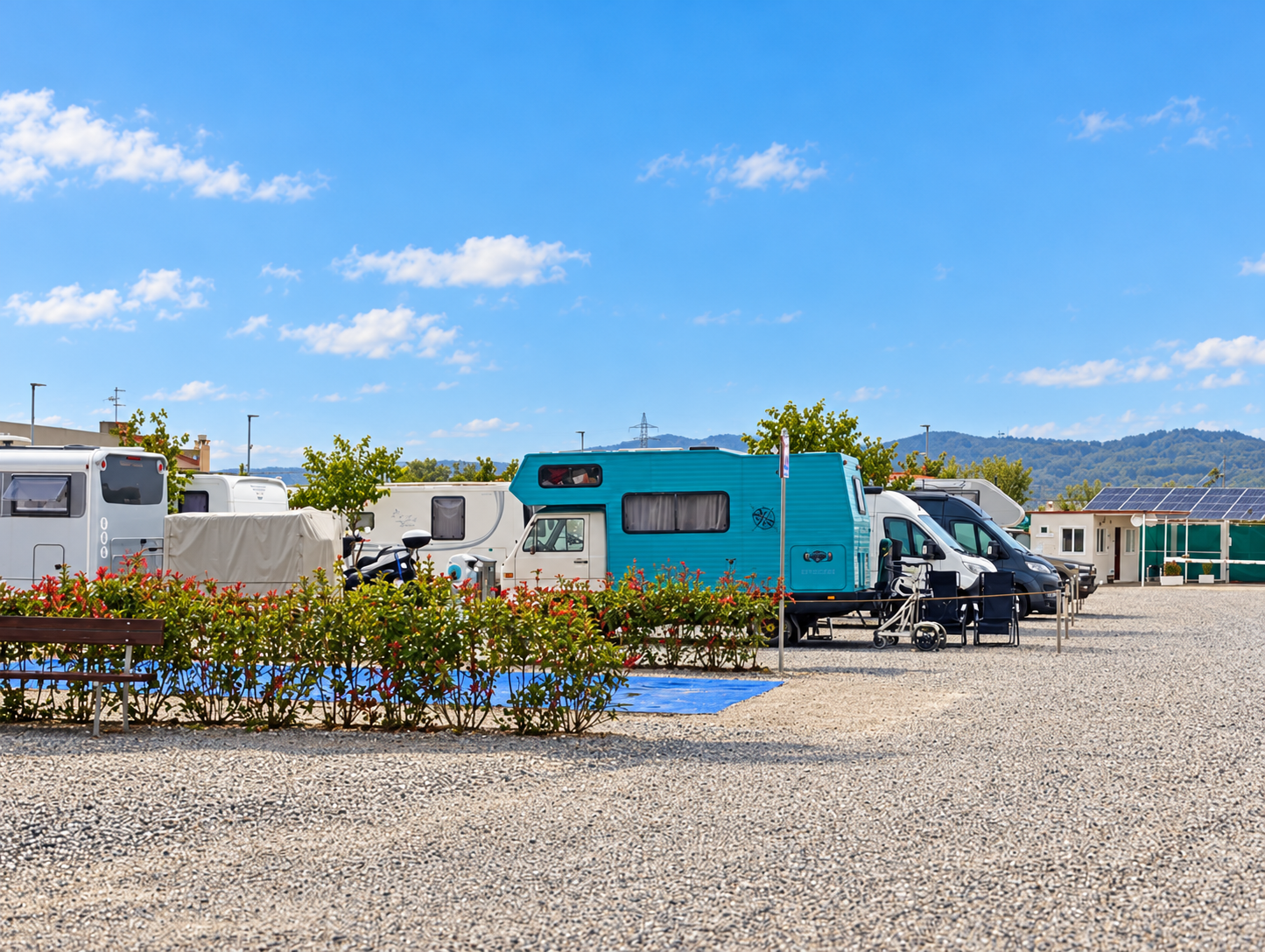 Fotografía del área camper en Maracena, Granada